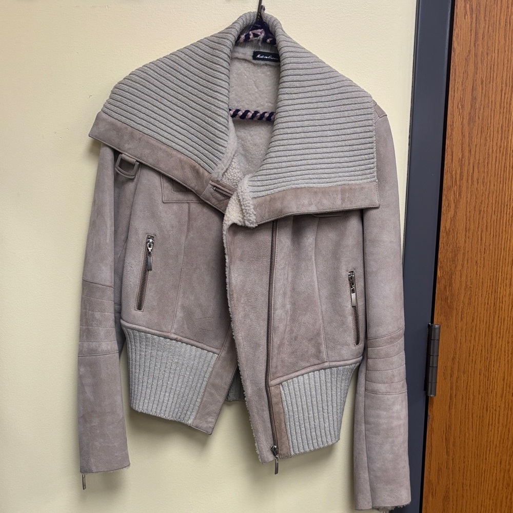 Authentic shearling  Women's Taupe Jacket